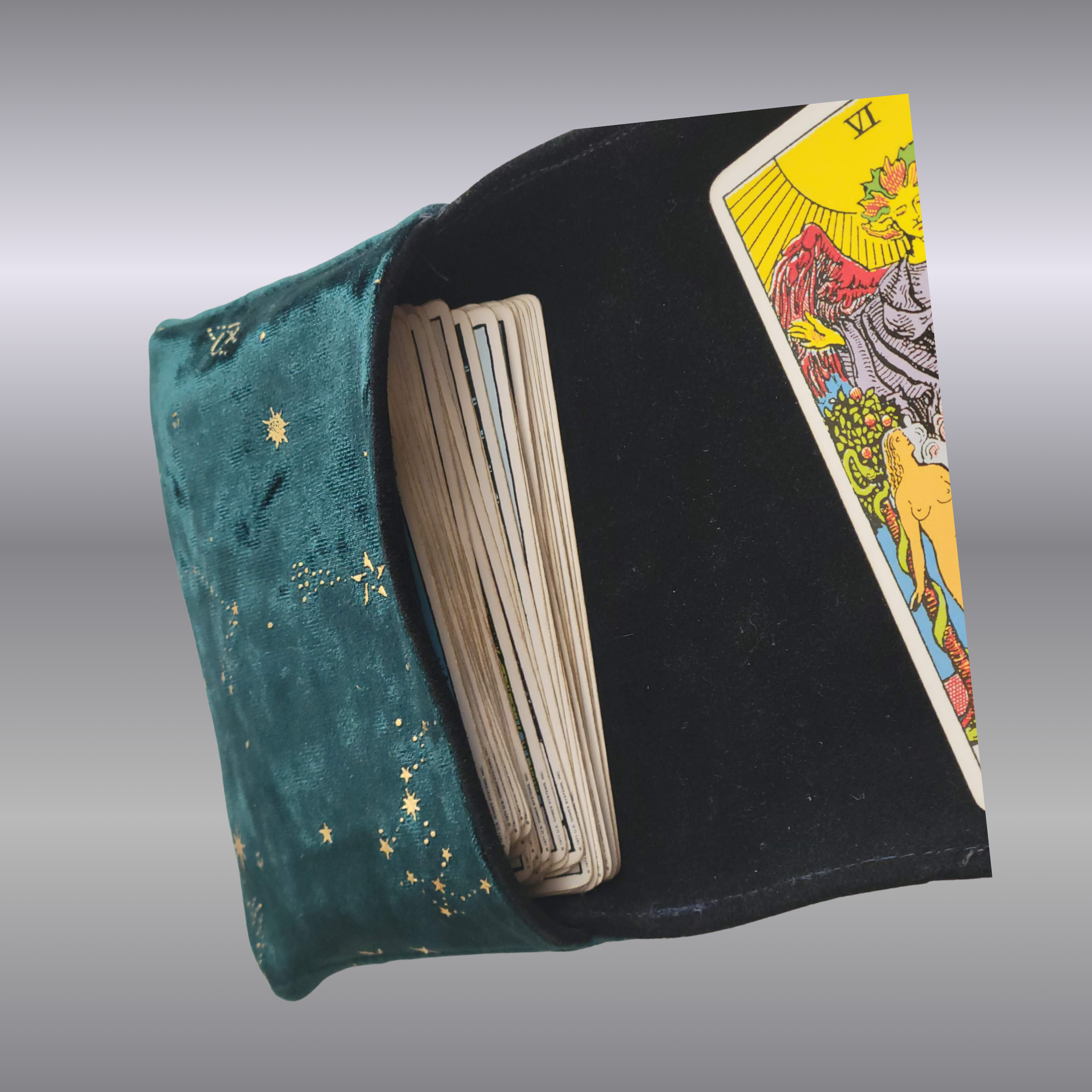 Celestial Tarot Card Wrap – Teal - Image 3